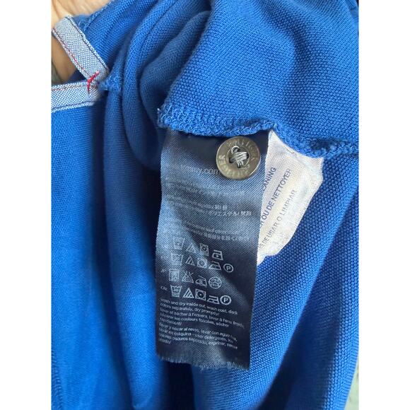 Tommy Hilfiger Men’s Colorblock Polo Shirt Navy Red Blue Size XL Classic Fit - Picture 6 of 8